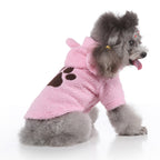 PinkyPaw Fuzzy Dog Hoodie