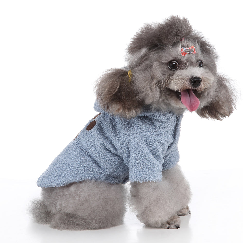 PinkyPaw Fuzzy Dog Hoodie