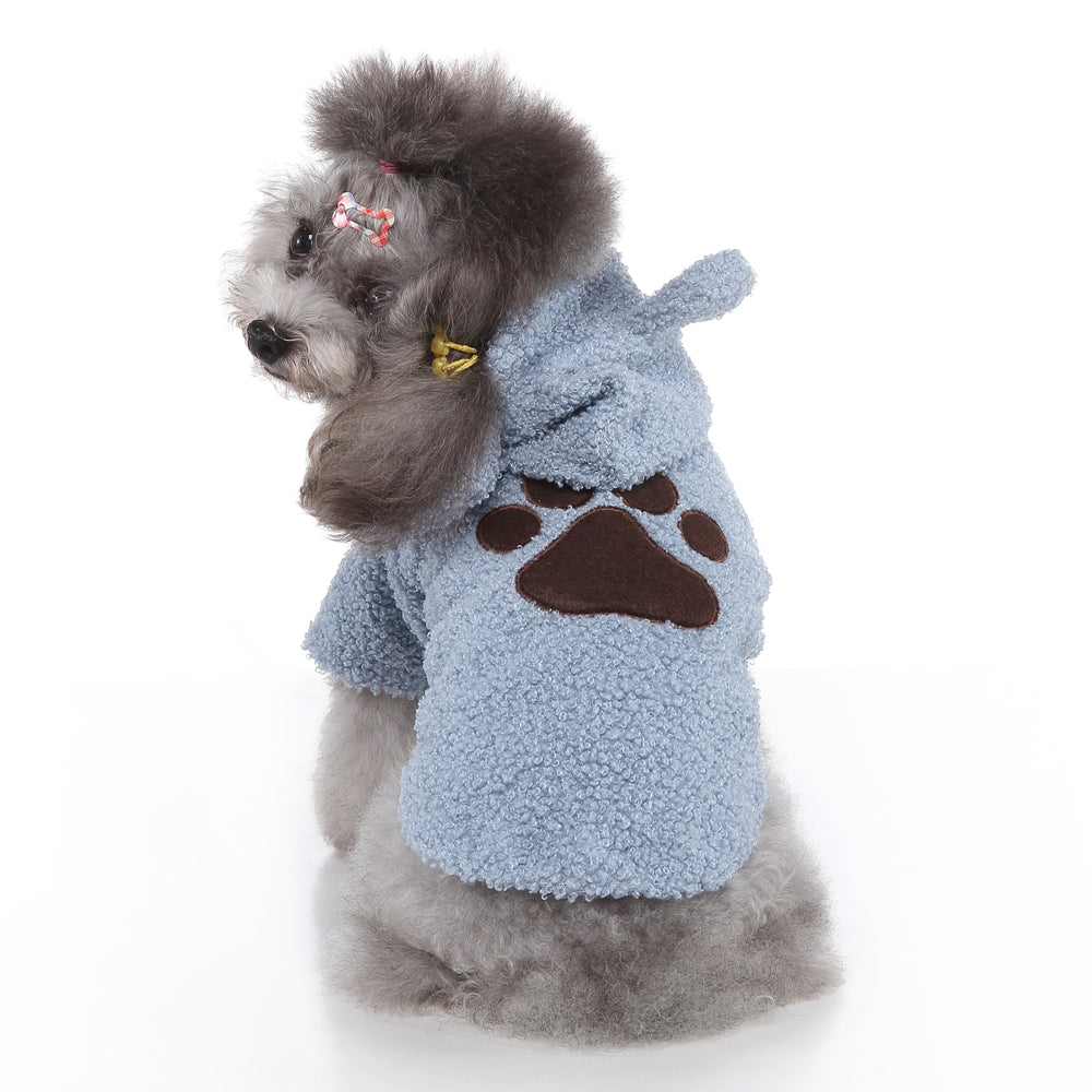 PinkyPaw Fuzzy Dog Hoodie