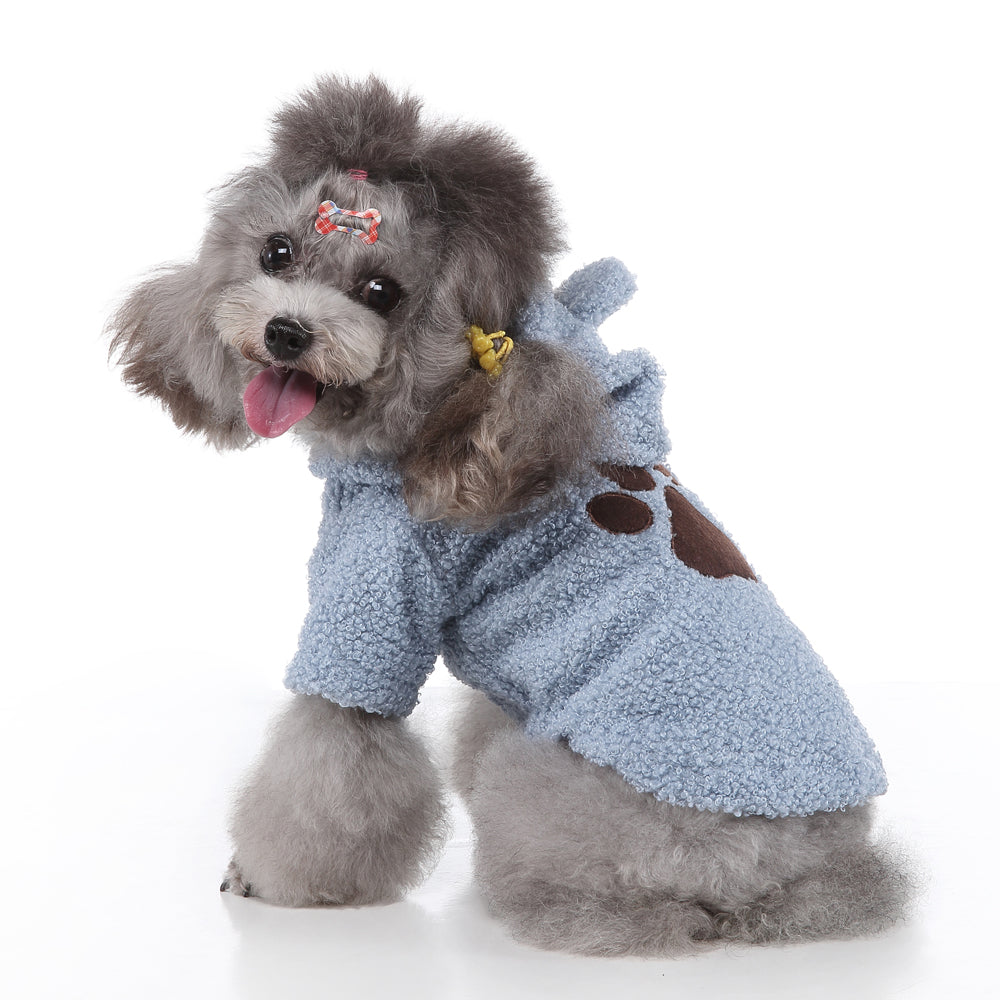 PinkyPaw Fuzzy Dog Hoodie