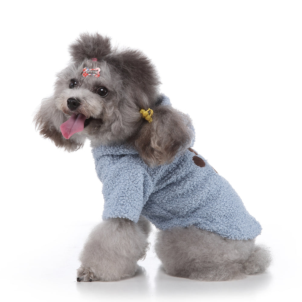 PinkyPaw Fuzzy Dog Hoodie
