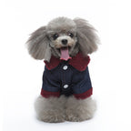 Denim Sherpa Dog Jacket