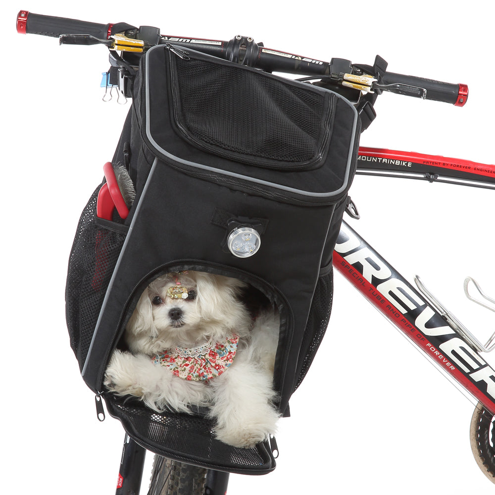 Multi-Function Pet Bike Carrier – Grey / Wine Red / Black / Pink Camo / Green Camo