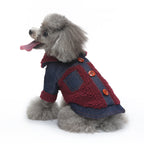 Denim Sherpa Dog Jacket