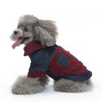 Denim Sherpa Dog Jacket