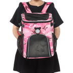 Multi-Function Pet Bike Carrier – Grey / Wine Red / Black / Pink Camo / Green Camo