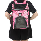 Multi-Function Pet Bike Carrier – Grey / Wine Red / Black / Pink Camo / Green Camo