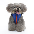 Peture Winter Dual-Color Dog Harness Jacket with Hood (Available in Wine-Yellow / Red-Blue)