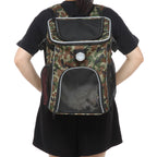 Multi-Function Pet Bike Carrier – Grey / Wine Red / Black / Pink Camo / Green Camo