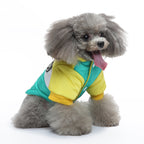 Colorblock Hooded Puffer Dog Jacket