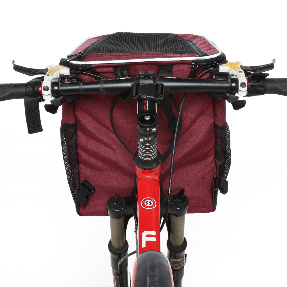 Multi-Function Pet Bike Carrier – Grey / Wine Red / Black / Pink Camo / Green Camo