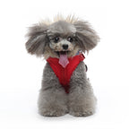 Peture Winter Dual-Color Dog Harness Jacket with Hood (Available in Wine-Yellow / Red-Blue)