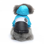 Colorblock Hooded Puffer Dog Jacket