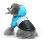 Colorblock Hooded Puffer Dog Jacket