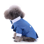 Tuxedo Dog Costume – Elegant Black, Blue or Pinstripe Tuxedo with Bow Tie for Special Occasions