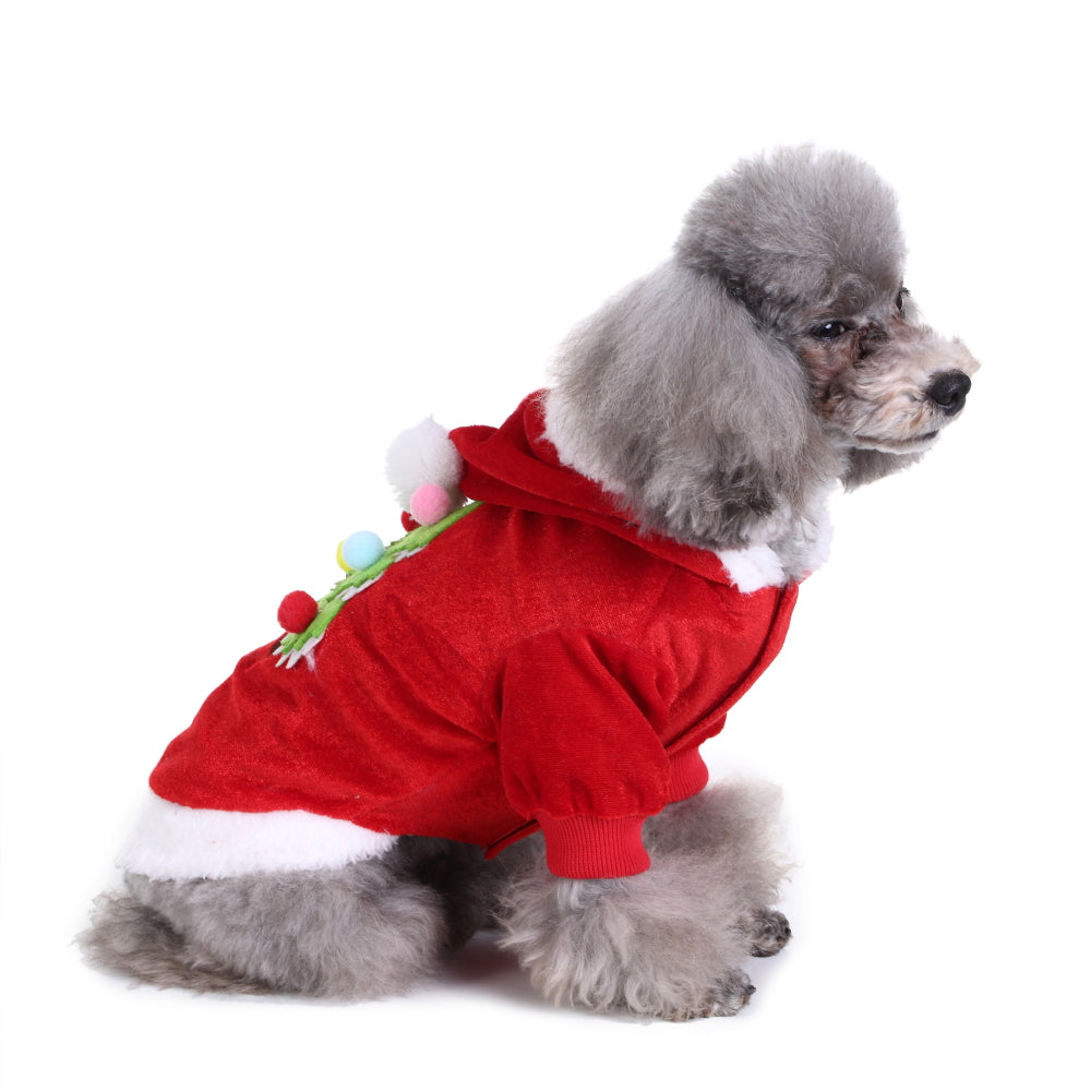 Christmas Tree Sherpa Dog Coat – Cozy, Festive & Comfortable Pet Costume for the Holiday Season