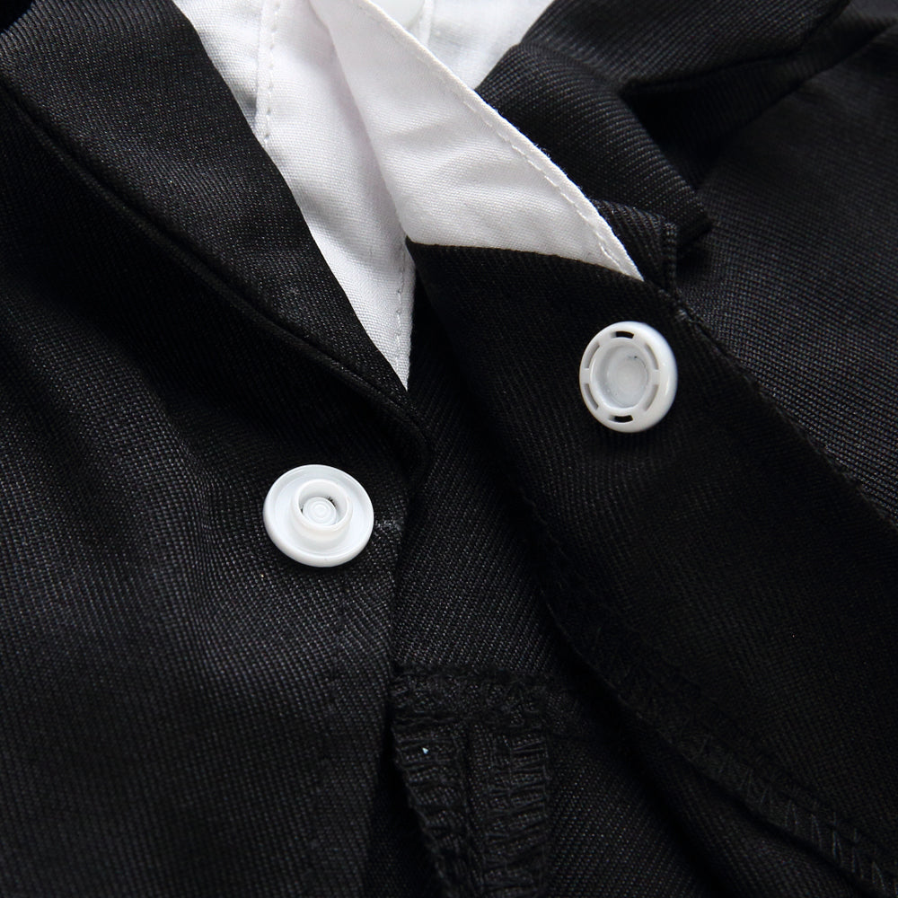 Tuxedo Dog Costume – Elegant Black, Blue or Pinstripe Tuxedo with Bow Tie for Special Occasions