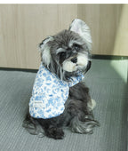 Blue Floral Dog Harness