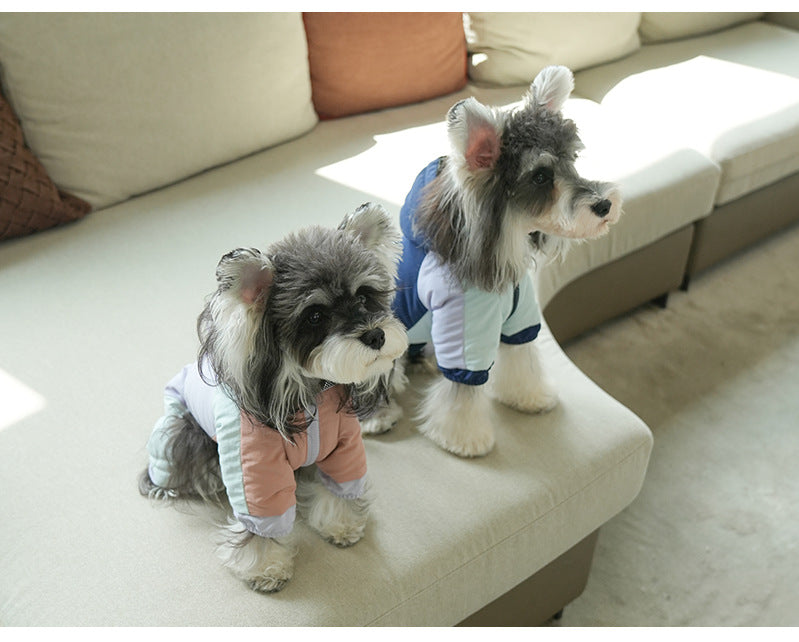 Cuffed Cold-Weather Four-Legged Cotton Jacket