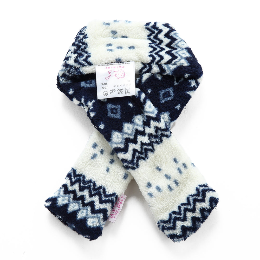 Snowflake Pet Scarf – Blue / Red / Coffee