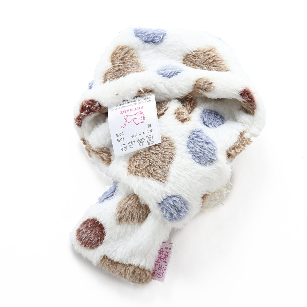 Lace Heart Pet Scarf – Blue Heart