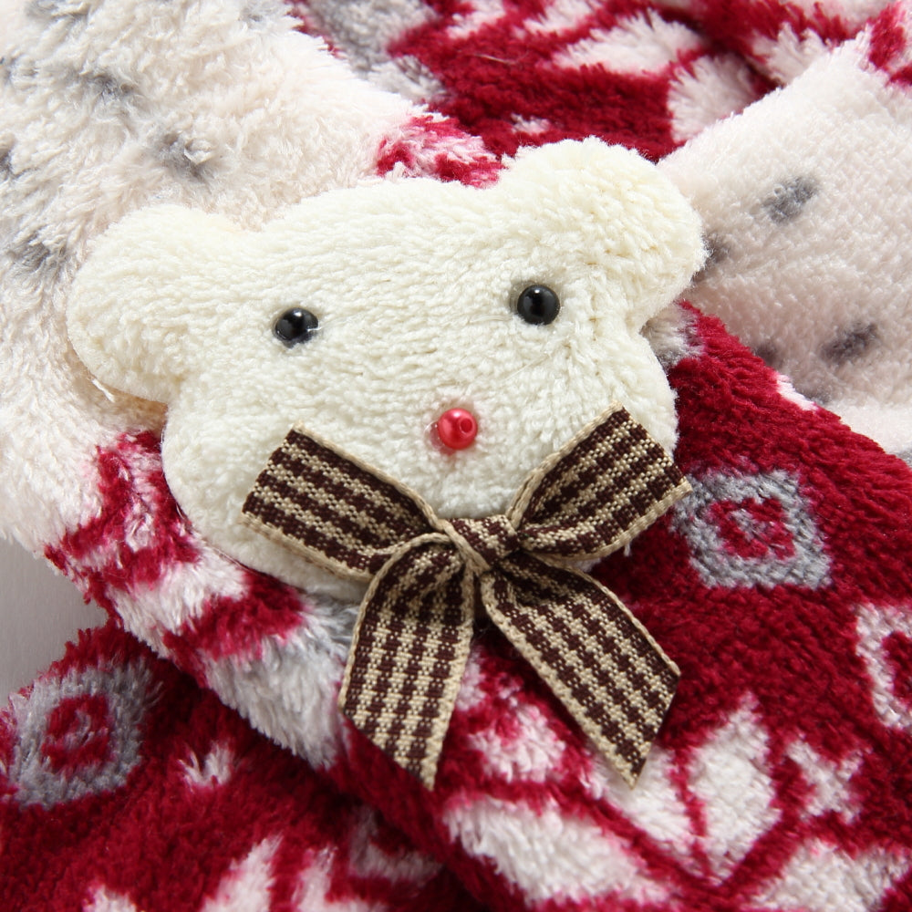 Snowflake Pet Scarf – Blue / Red / Coffee