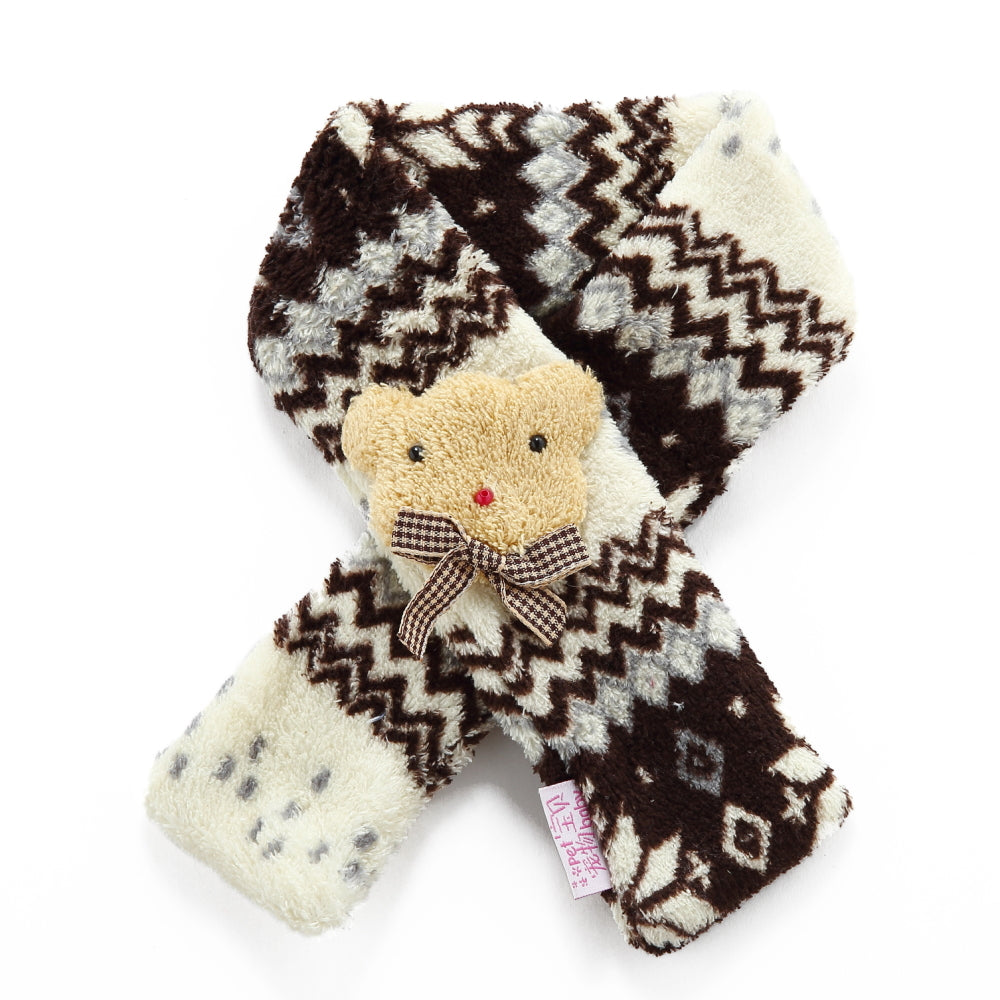 Snowflake Pet Scarf – Blue / Red / Coffee
