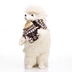 Snowflake Pet Scarf – Blue / Red / Coffee