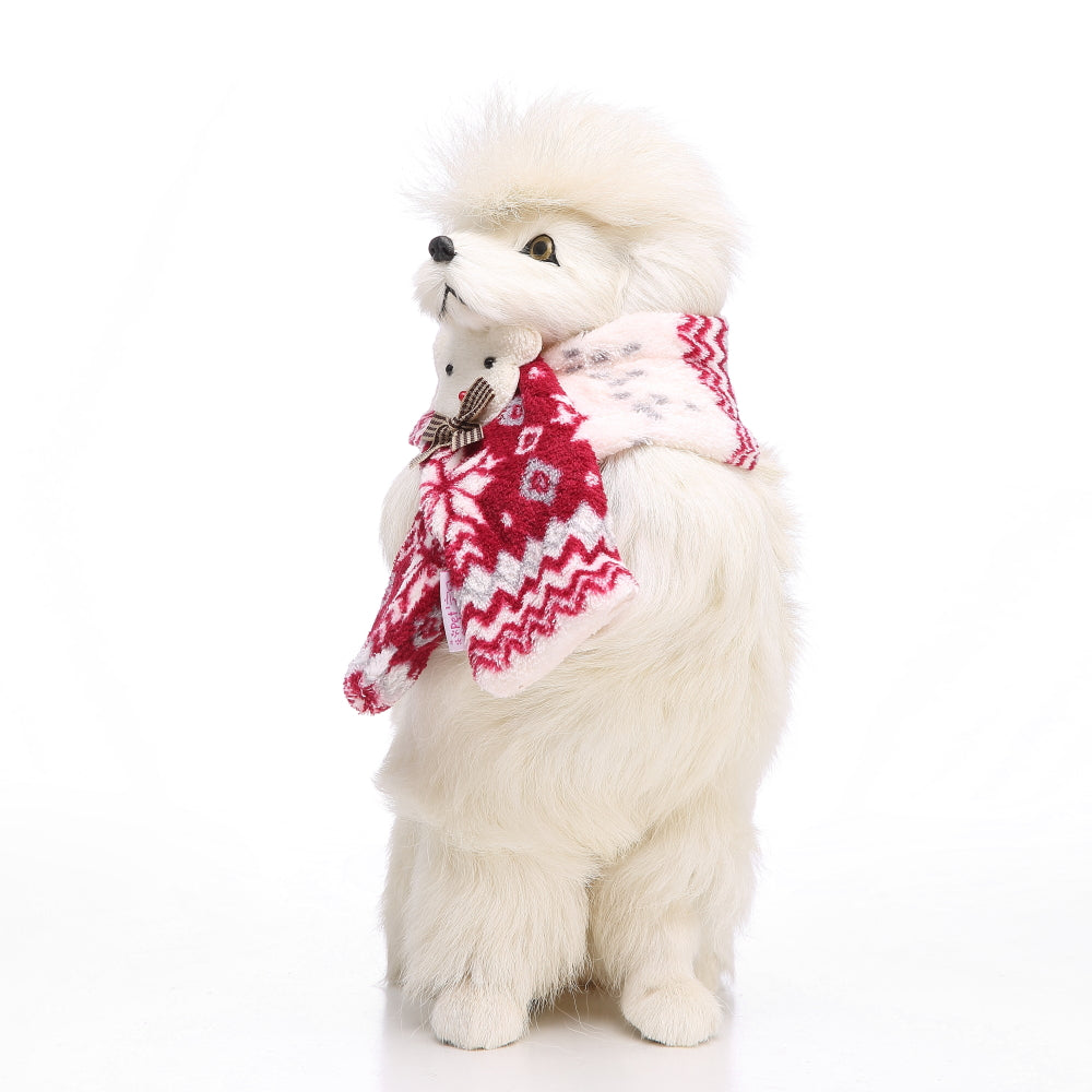 Snowflake Pet Scarf – Blue / Red / Coffee