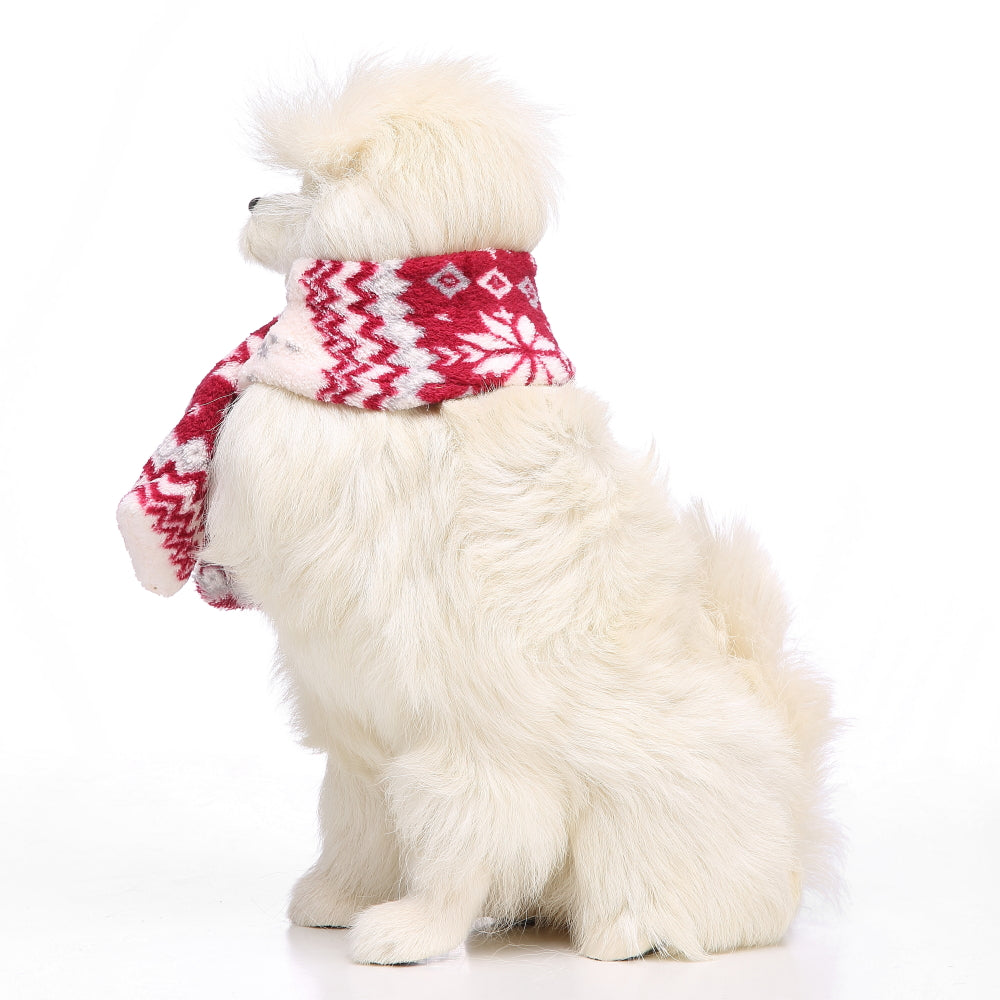 Snowflake Pet Scarf – Blue / Red / Coffee