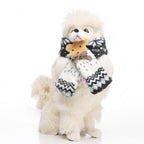 Snowflake Pet Scarf – Blue / Red / Coffee