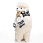 Snowflake Pet Scarf – Blue / Red / Coffee