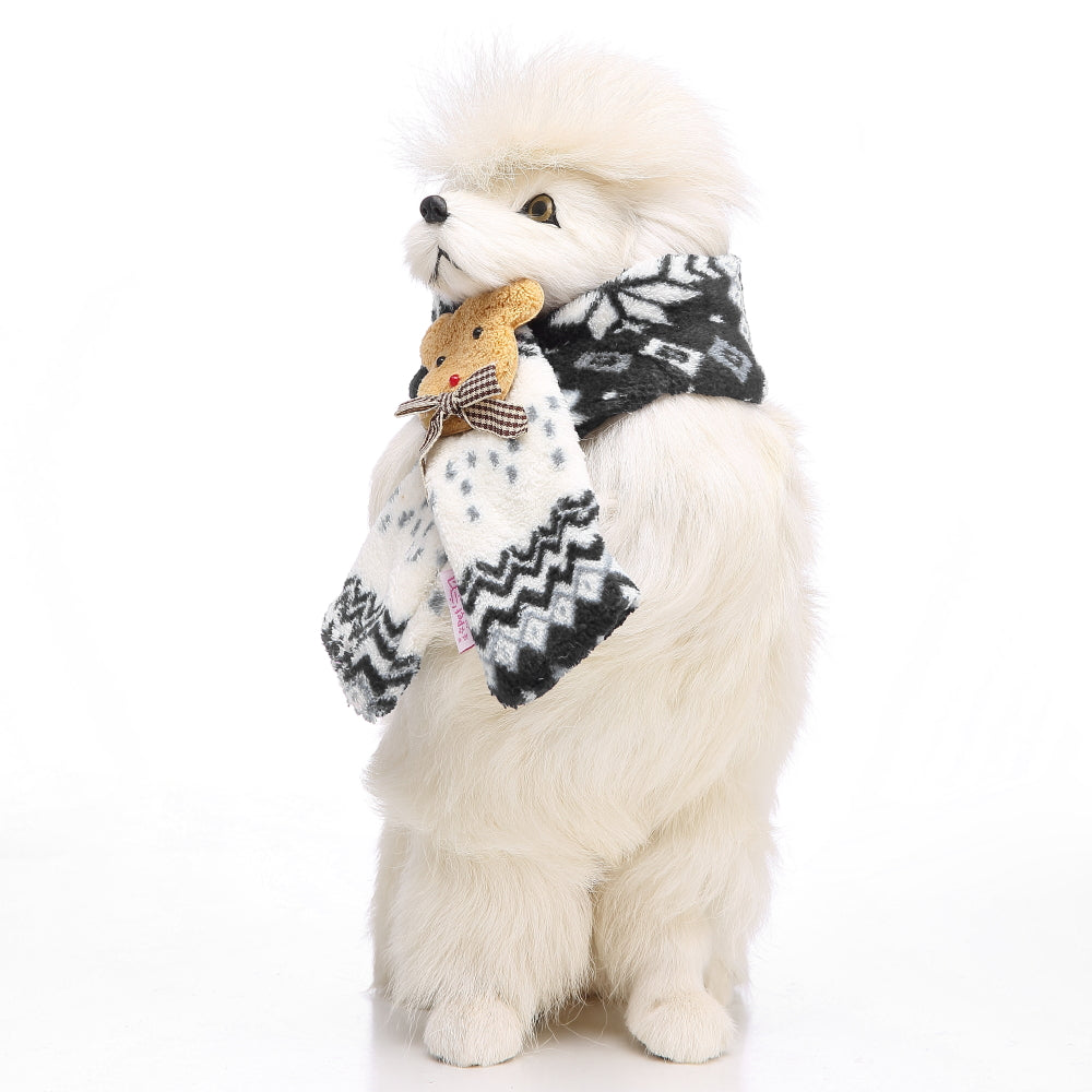 Snowflake Pet Scarf – Blue / Red / Coffee