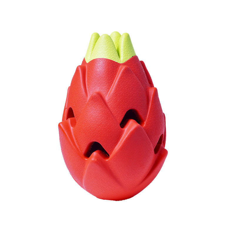Medium Dragon Fruit Rubber Toy – Dental Textured Chew