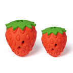 Forage-Chew Berry – Strawberry TPR rubber dog power chewers