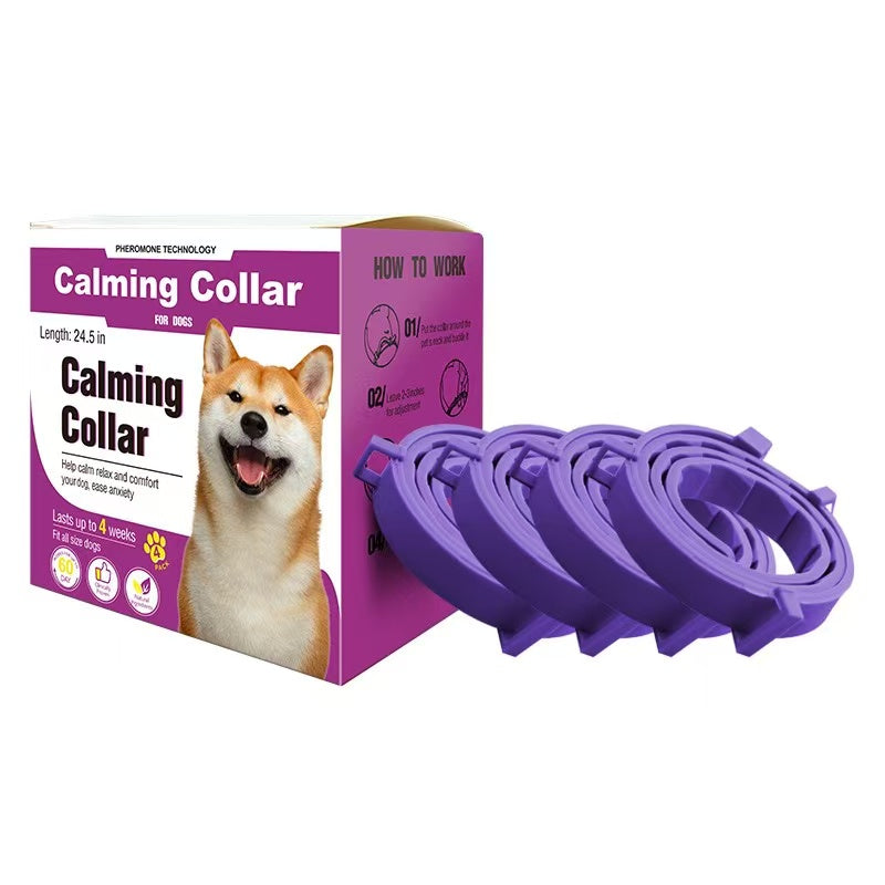 Calming Collar (4-Pack) for Dogs &amp; Cats — adjustable