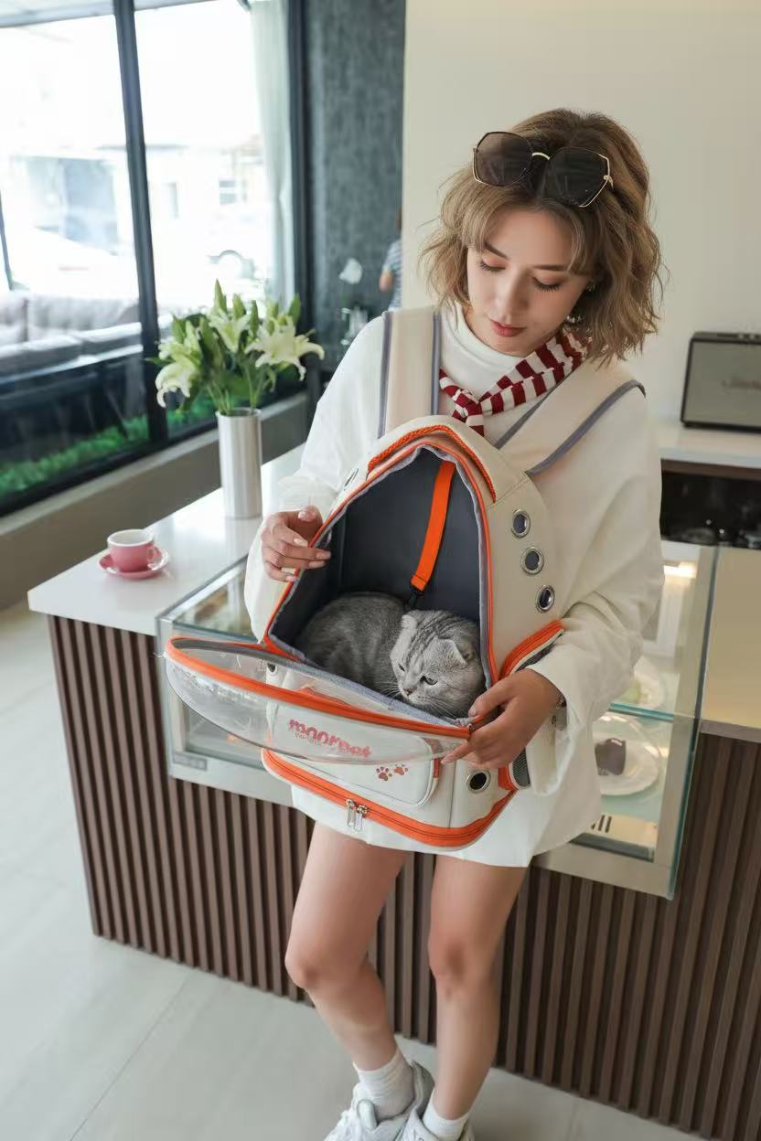 Astronaut bag-Vista Go Foldable Pet Backpack – Spacious, Breathable & All-Season