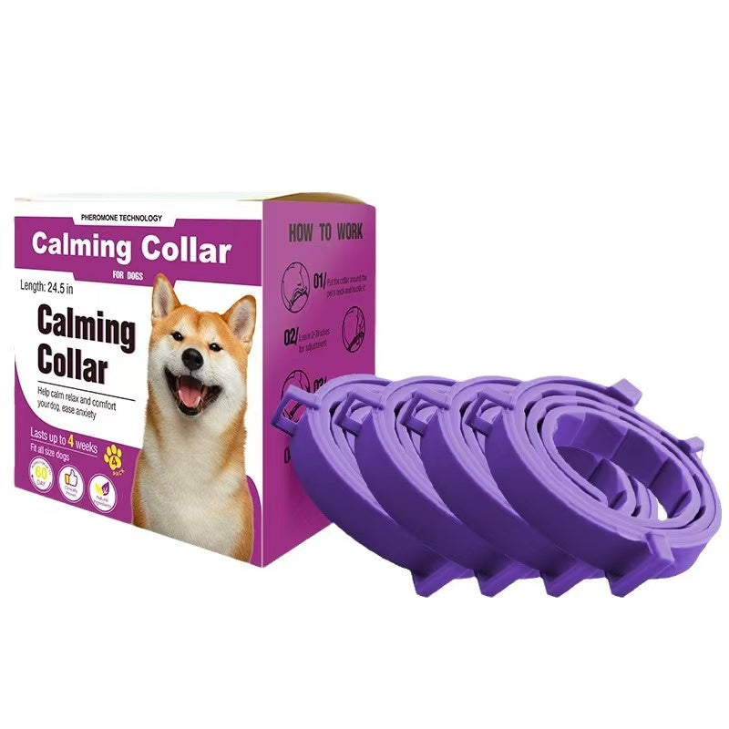 Calming Collar (4-Pack) for Dogs &amp; Cats — adjustable